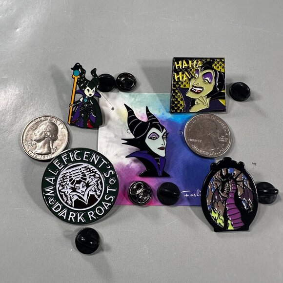 Maleficent Villain Aurora Lapel Pin Sleeping Beauty Accessories Brooch Badge Pin - Picture 3 of 10